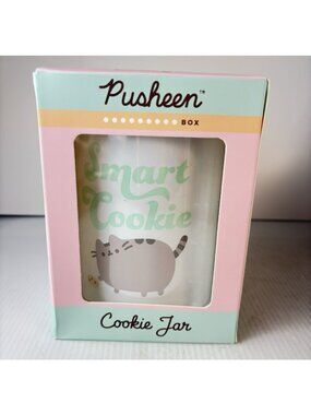 Pusheen Box Summer 2021 "Smart Cookie" Tin Cookie Jar New in Box